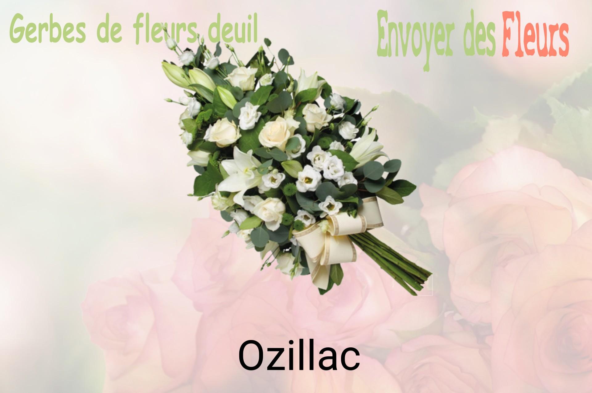 Gerbe de fleurs de deuil livrée à Ozillac